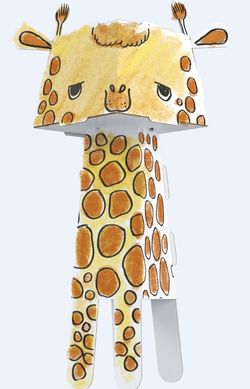 Раскраска 3D «Жираф» (Monumi)