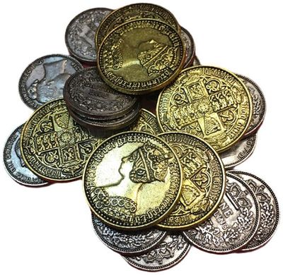Набор викторианских металлических монет Nanty Narking