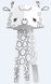 Раскраска 3D «Жираф» (Monumi) - 2
