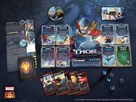 Настільна гра Marvel Dice Throne: Scarlet Witch v. Thor v. Loki v. Spider-Man