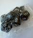Набір кубиків (7 шт.) глянцево-чорний із білими цифрами (Opaque Black with White Numbers Dice Set) - 1