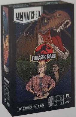 Настольная игра Unmatched: Jurassic Park – Dr. Sattler vs. T. Rex