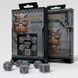 Набор кубиков Dwarven Gray & black Dice Set (7 шт.) - 1