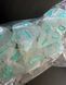 Набір кубиків (7 шт.) прозорий з блискітками та зеленими цифрами (Clear Glitter with Green Numbers Dice Set) - 2