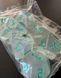 Набір кубиків (7 шт.) прозорий з блискітками та зеленими цифрами (Clear Glitter with Green Numbers Dice Set) - 3