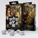 Набор кубиков Steampunk Clockwork White & Black Dice Set (7 шт.) - 1