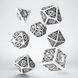 Набор кубиков Steampunk Clockwork White & Black Dice Set (7 шт.) - 2