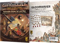 Gloomhaven Jaws of Lion Removable Sticker Sheet and Map
