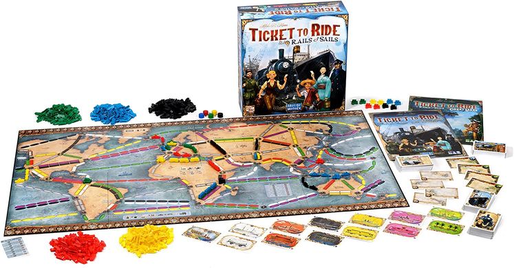 Настільна гра Ticket to Ride - Rails & Sails (Квиток на потяг - Рейки та вітрила)
