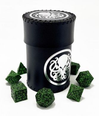 Чаша для кубиков Ктулху (чорна) (Dice cup Cthulhu black)