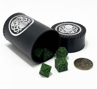 Чаша для кубиков Ктулху (чорна) (Dice cup Cthulhu black)