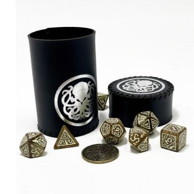 Чаша для кубиков Ктулху (чорна) (Dice cup Cthulhu black)