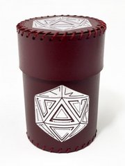 Чаша для кубиков D20 (бургунді) (Dice cup D20 burgundy)