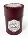 Чаша для кубиков D20 (бургунді) (Dice cup D20 burgundy) - 1