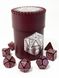 Чаша для кубиков D20 (бургунді) (Dice cup D20 burgundy) - 4