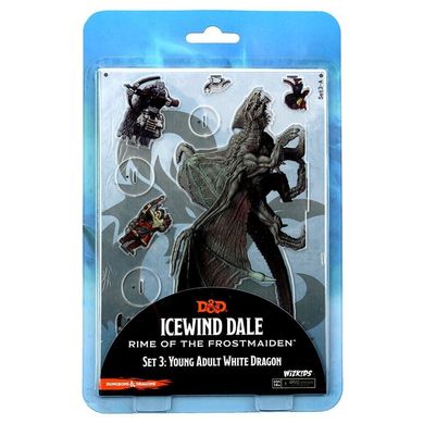 D&D Icewind Dale Rime of the Frostmaiden 2D Young Adult White Dragon