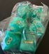 Набір кубиків (7 шт.) м'ятно-зелений із золотими цифрами (Mint Green with Gold Numbers Dice Set) - 2