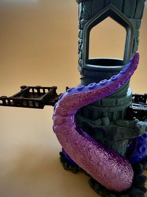Дайставер Вежа з восьминогом механічна (фіолетові щупальця) (Dice Tower)