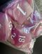 Набір кубиків (7 шт.) темно-рожевий із білими цифрами (Dark Pink with White Numbers Dice Set) - 3