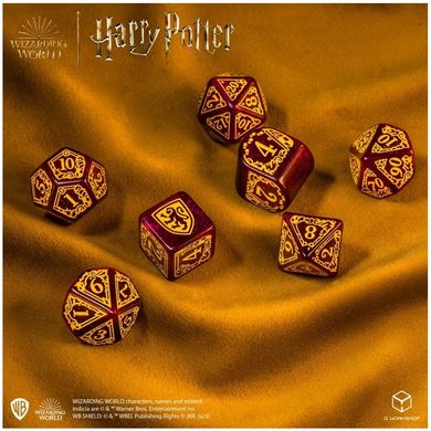 Набор из кубиков Harry Potter. Gryffindor Modern Dice Set – Red (7 шт.)