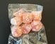 Набір кубиків (7 шт.) персиковий мармуровий із білими цифрами (Peach Marbled with White Numbers Dice Set) - 1