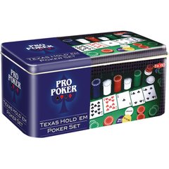 Набір для гри в покер «Техаський Холдем» у жестяній коробці
