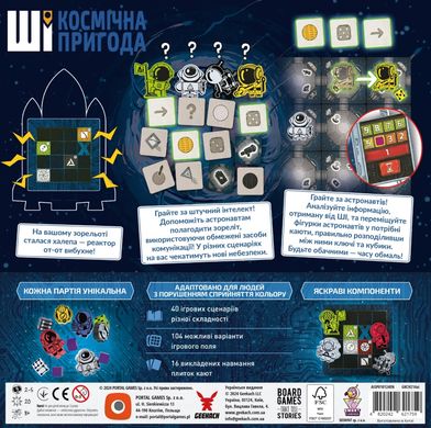 Настольная игра ШІ. Космічна пригода (AI Space Puzzle)