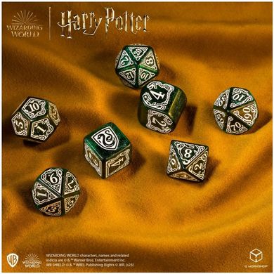 Набір кубиків Harry Potter. Slytherin Modern Dice Set - Green (7 шт.)