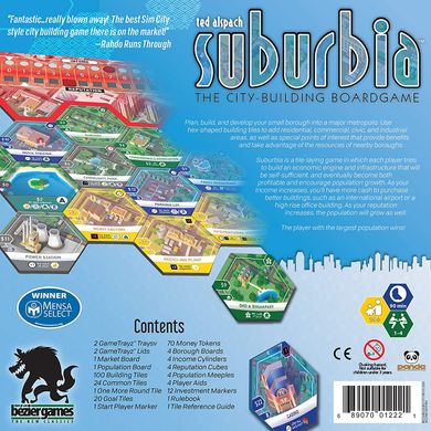 Настольная игра Suburbia 2nd Edition (Субурбія 2-ге видання)