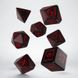 Набор кубиков Elvish Black & red Dice Set (7 шт.) - 2