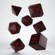 Набір кубиків Elvish Black & red Dice Set (7 шт.) - 2