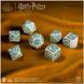 Набір кубиків Harry Potter. Slytherin Modern Dice Set - White (7 шт.) - 7