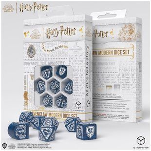 Набір кубиків Harry Potter. Ravenclaw Modern Dice Set - Blue (7 шт.)