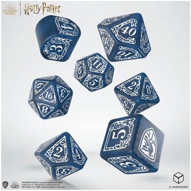 Набор из кубиков Harry Potter. Ravenclaw Modern Dice Set - Blue (7 шт.)