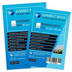 Протектори для карт Games7Days (45 х 68 мм, Card Game, 100 шт.) (STANDART)