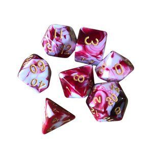 Набор кубиков D00, D4, D6, D8, D10, D12, D20 (C1)