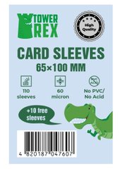 Протектори для карт Tower Rex (65 х 100 мм, Card Sleeves, 110 шт.) (STANDART)