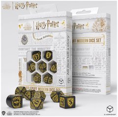 Набор из кубиков Harry Potter. Hufflepuff Modern Dice Set – Black (7 шт.)