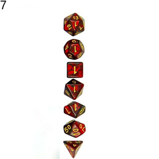 Набор кубиков D00, D4, D6, D8, D10, D12, D20 (A7)