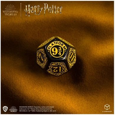 Набір кубиків Harry Potter. Hufflepuff Modern Dice Set - Black (7 шт.)