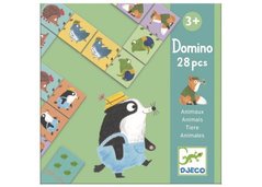 Настольная игра Дитяче доміно. Веселі тварини (Domino Animals, 28 pcs)