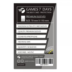Протектори для карт Games7Days (70 х 110 мм, 50 шт.) (PREMIUM)