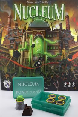 Комплект фішок енергетичних станцій для гри Nucleum (6 шт)