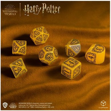 Набір кубиків Harry Potter. Hufflepuff Modern Dice Set - Yellow (7 шт.)