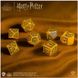 Набір кубиків Harry Potter. Hufflepuff Modern Dice Set - Yellow (7 шт.) - 7