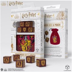 Набір кубиків з мішечком Harry Potter. Gryffindor Dice & Pouch (5 шт.)
