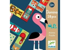 Настольная игра Дитяче доміно. Склади тварину (Domino Animo puzzle, 28 pcs)