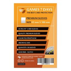 Протектори для карт Games7Days (65 х 100 мм, 50 шт.) (PREMIUM)