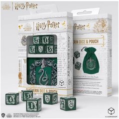 Набор кубиков с мешочком Harry Potter. Slytherin Dice & Pouch (5 шт.)