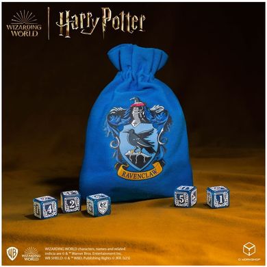 Набор кубиков с мешочком Harry Potter. Ravenclaw Dice & Pouch (5 шт.)
